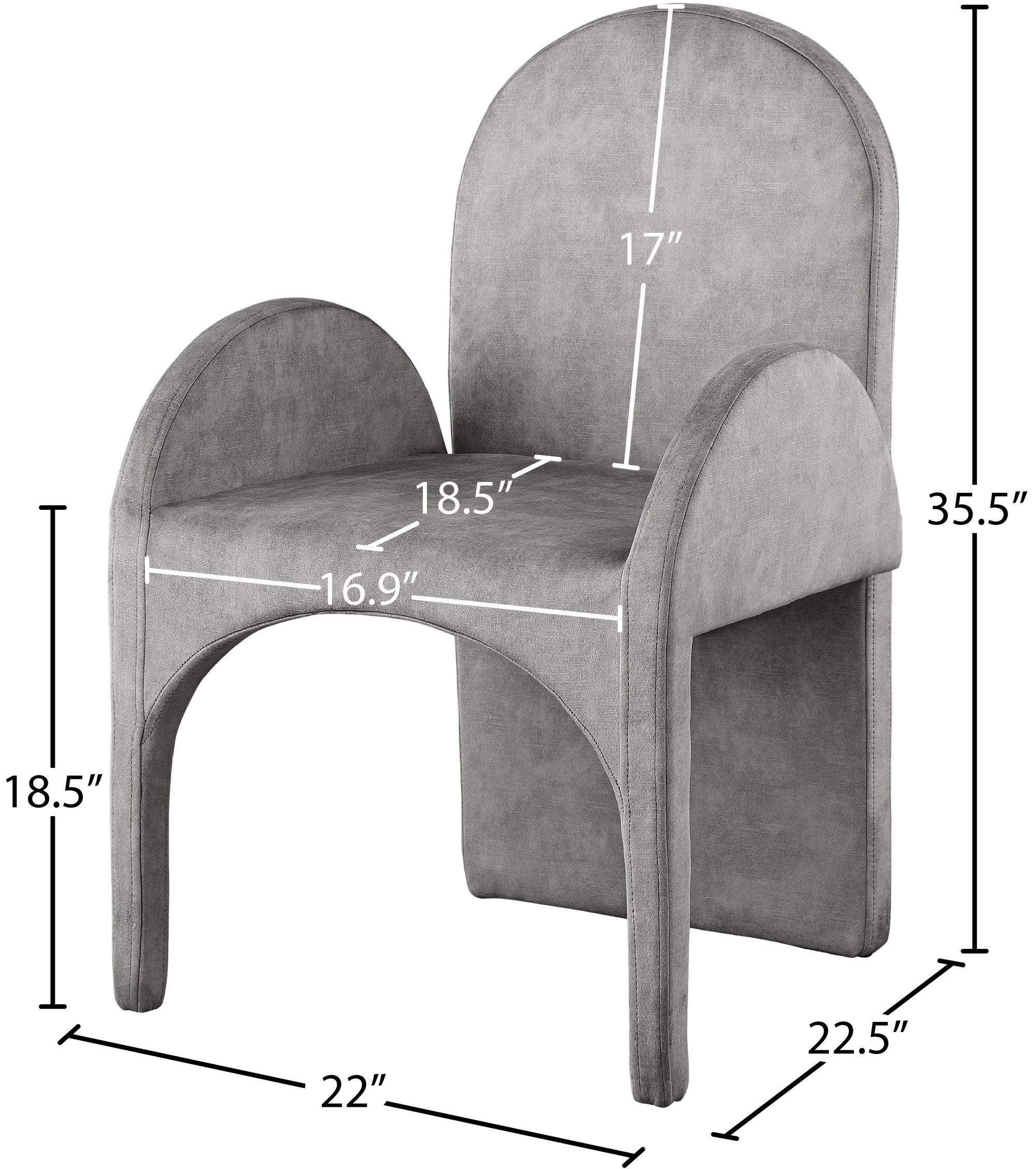 Summer Velvet Dining Arm Chair