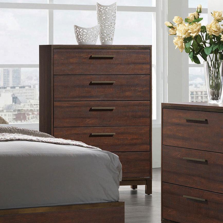 Edmonton Wood Chest w/5 Drawers