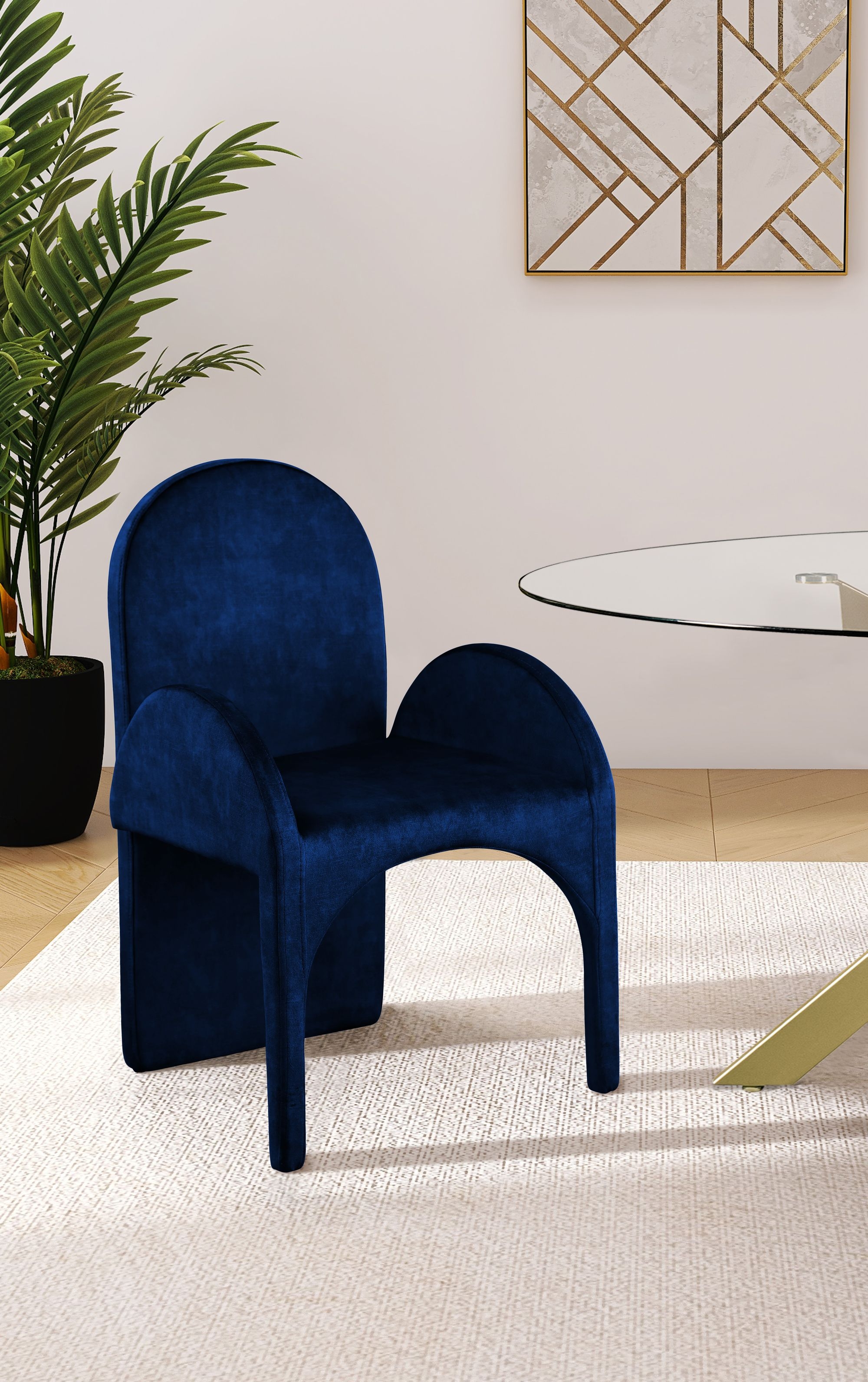Summer Velvet Dining Arm Chair
