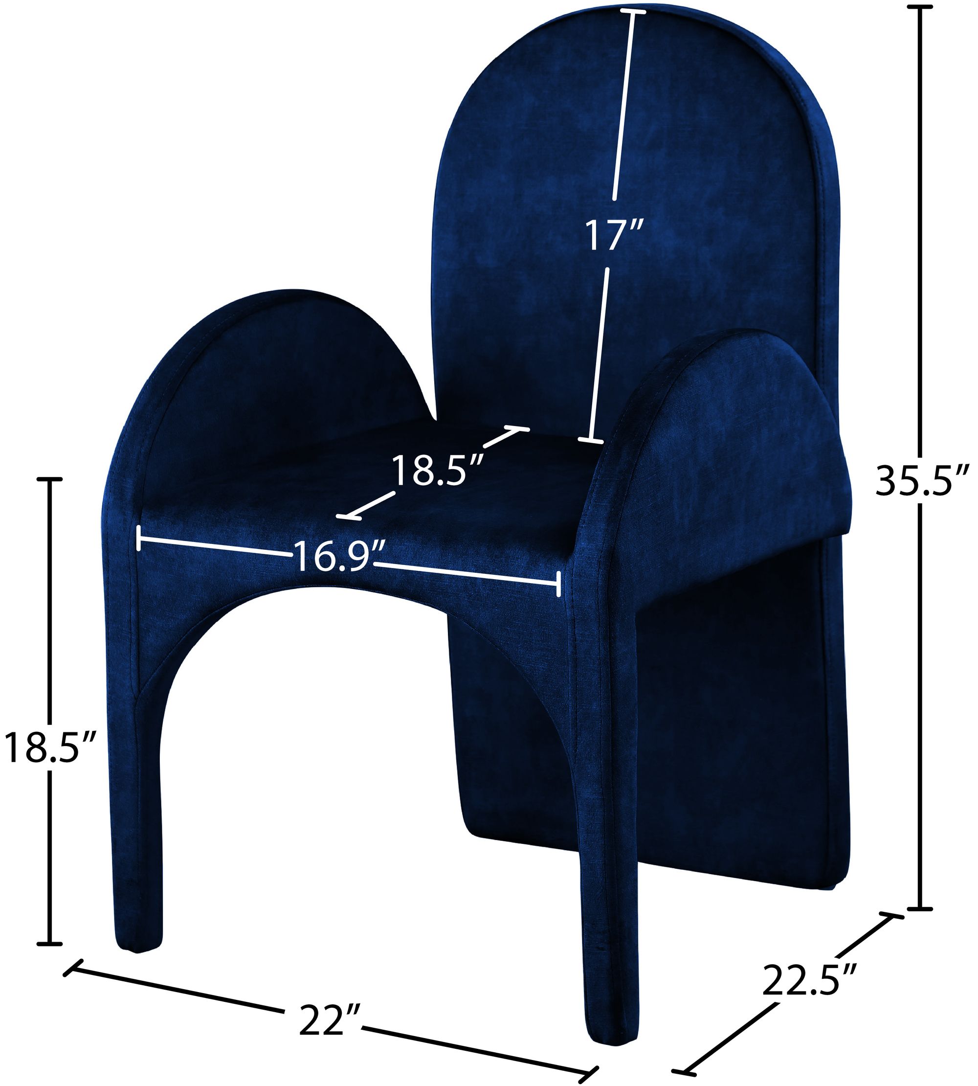 Summer Velvet Dining Arm Chair