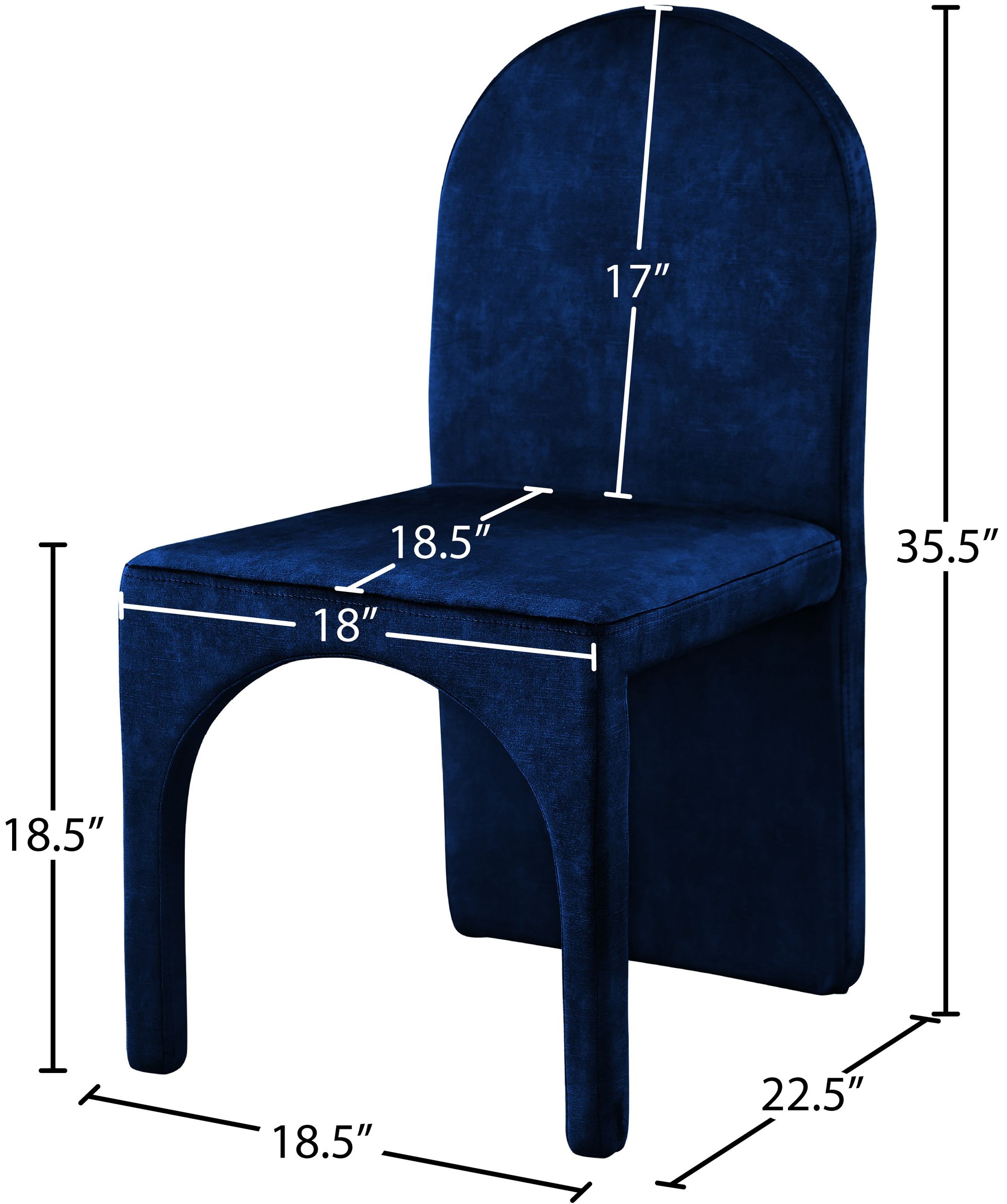 Summer Velvet Dining Side Chair