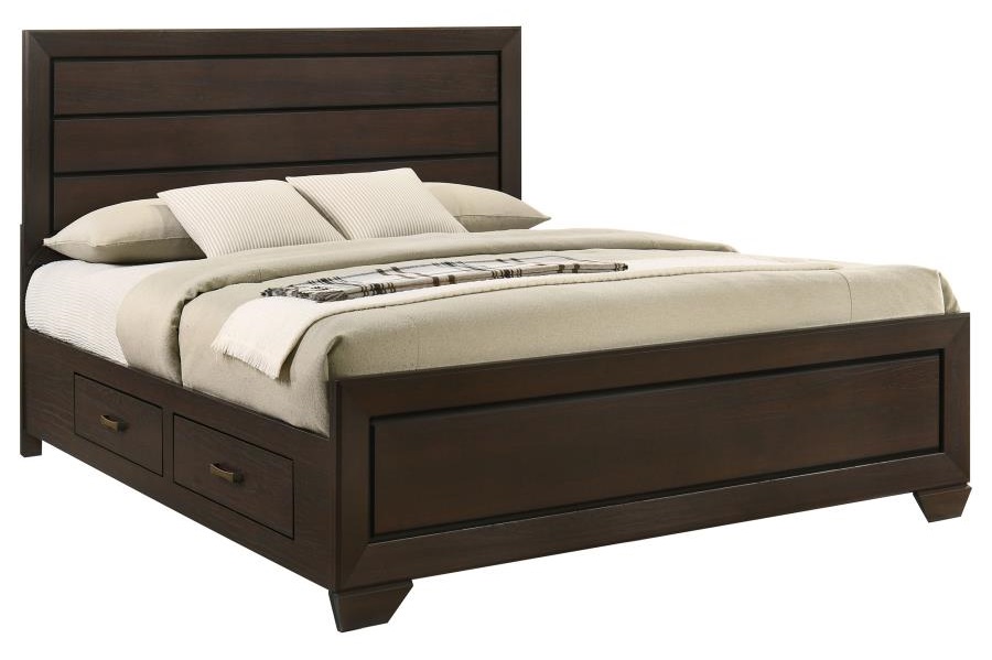 Kauffman Wood Storage Bed, Eastern King Size