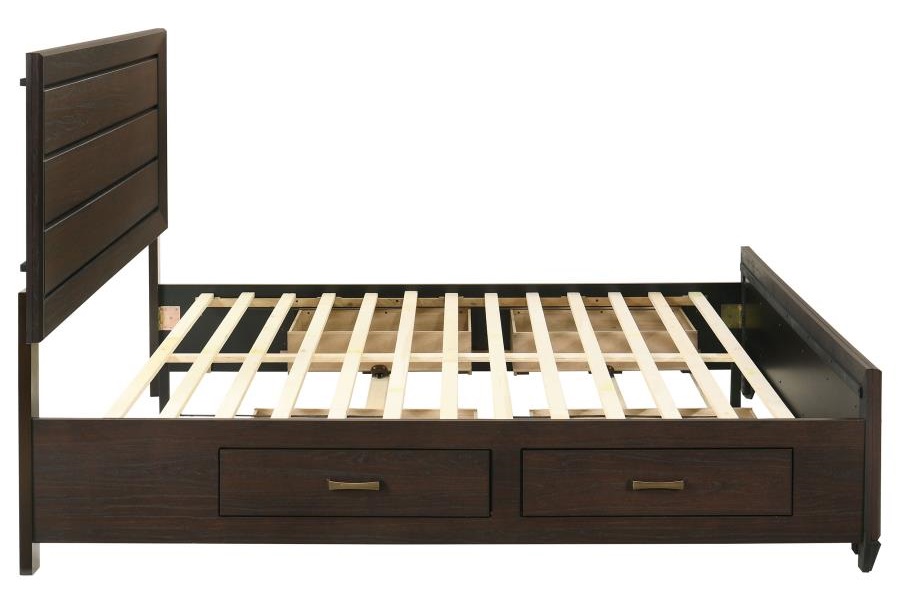 Kauffman Wood Storage Bed, Eastern King Size