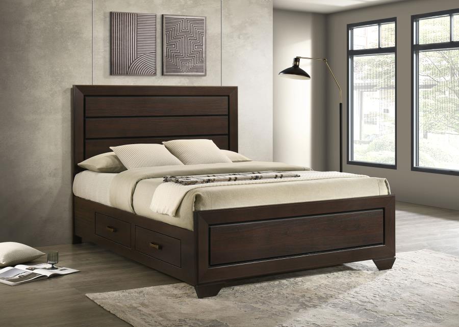 Kauffman Wood Storage Bed