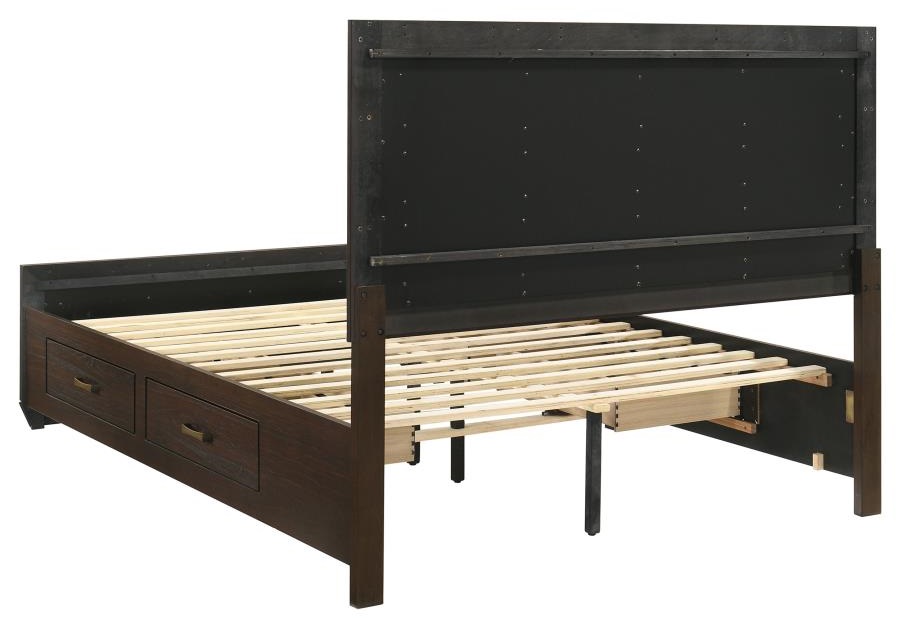 Kauffman Wood Storage Bed