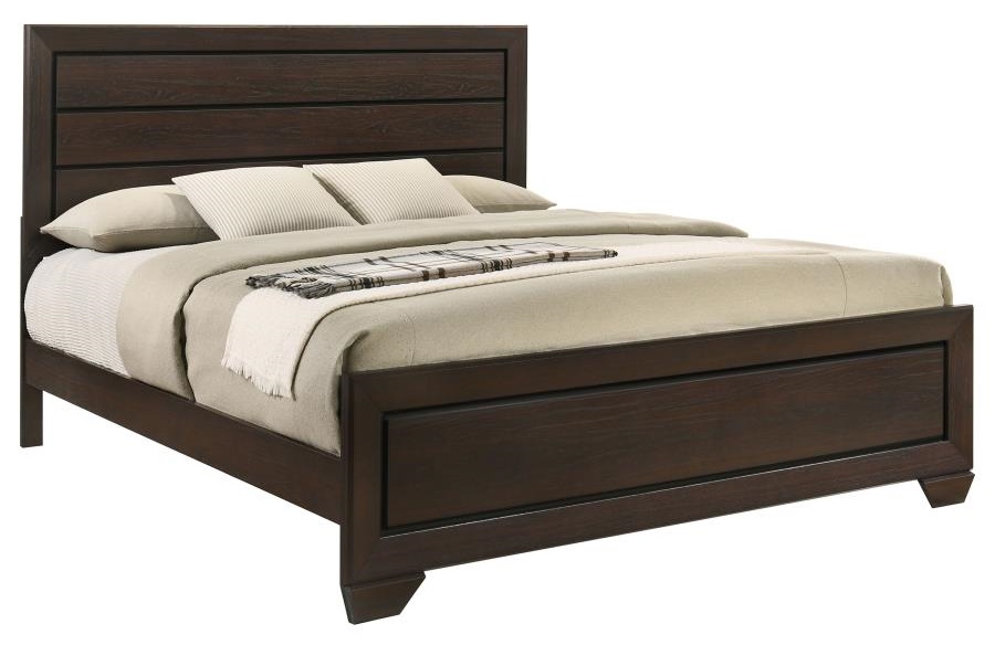 Kauffman Wood Panel Bed, Eastern King Size