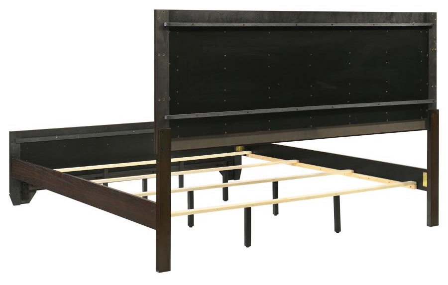 Kauffman Wood Panel Bed, Eastern King Size