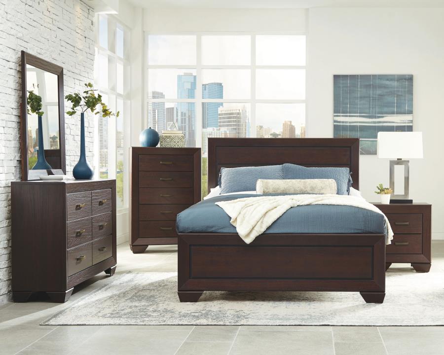 Kauffman Wood Panel Bedroom Set