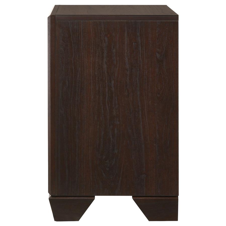 Kauffman Wood Nightstand w/2 Drawers