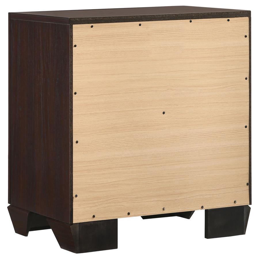 Kauffman Wood Nightstand w/2 Drawers