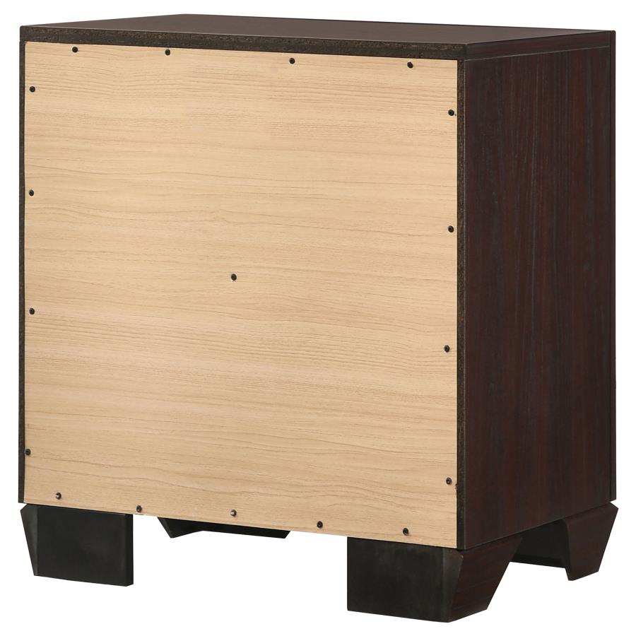 Kauffman Wood Nightstand w/2 Drawers