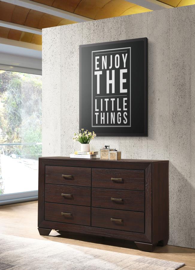 Kauffman Wood Panel Bedroom Set