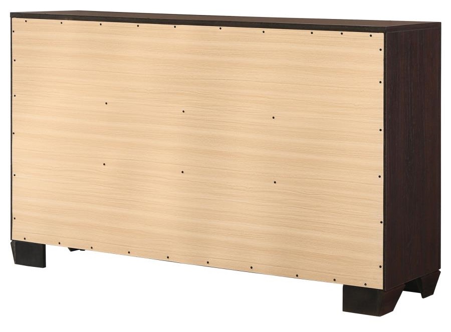 Kauffman Wood Double Dresser w/6 Drawers