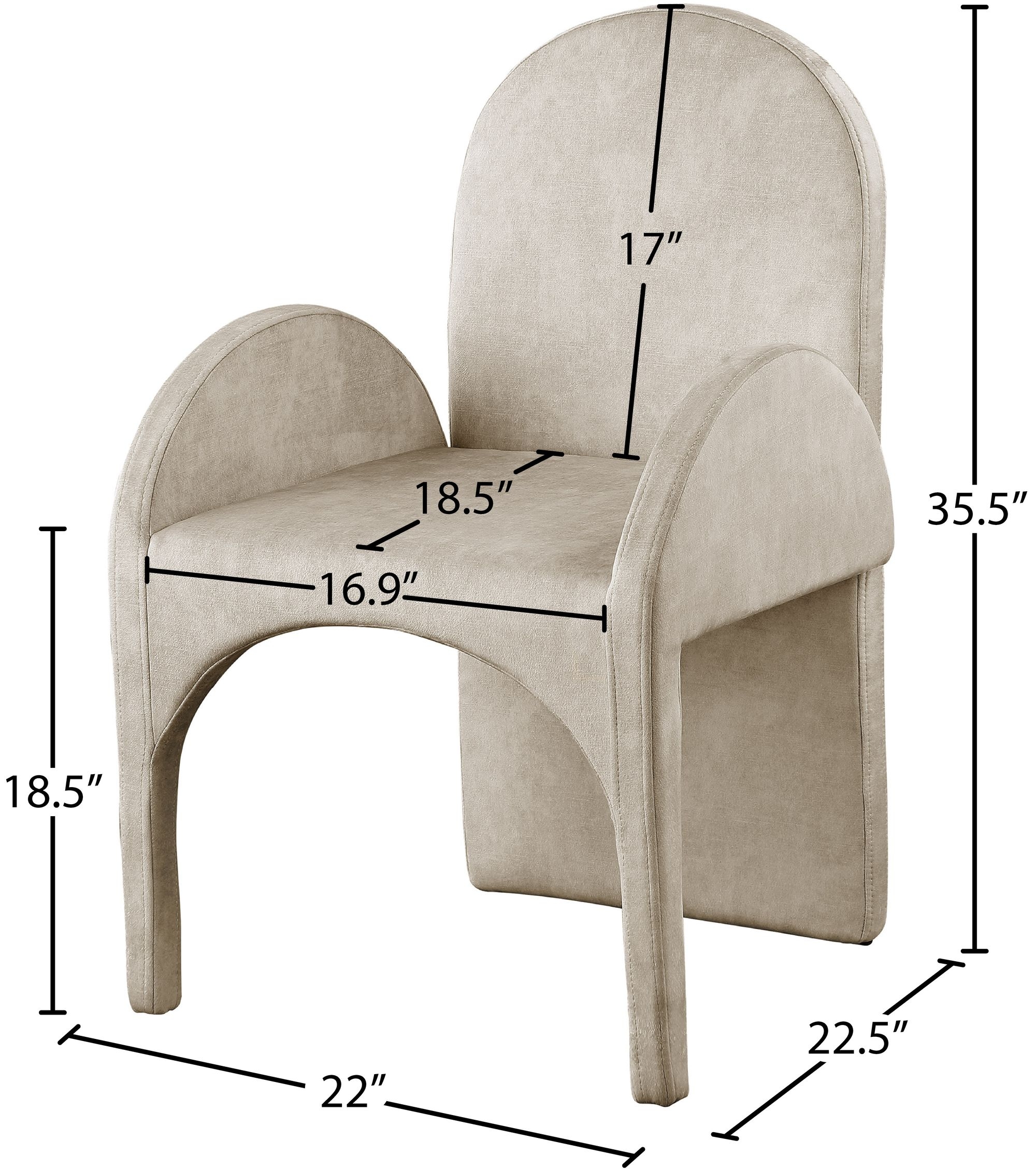 Summer Velvet Dining Arm Chair
