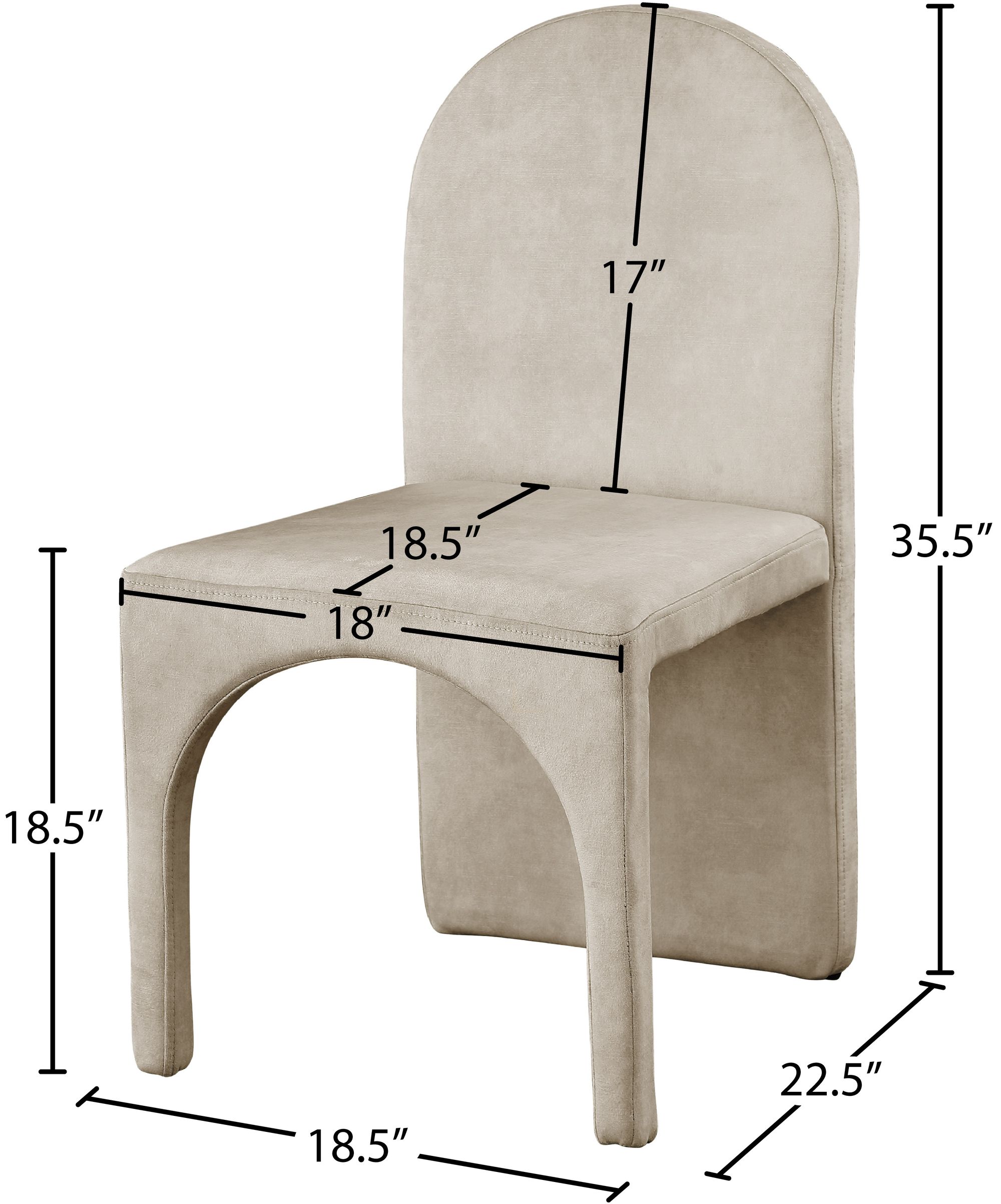 Summer Velvet Dining Side Chair