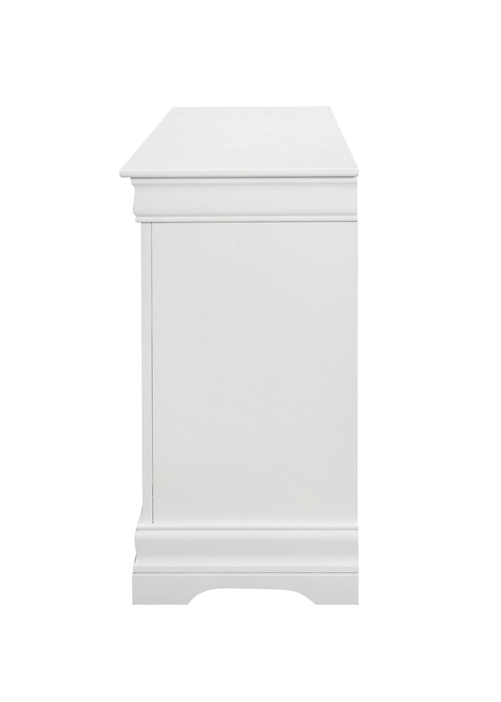 Louis Philippe Wood Double Dresser w/6 Drawers