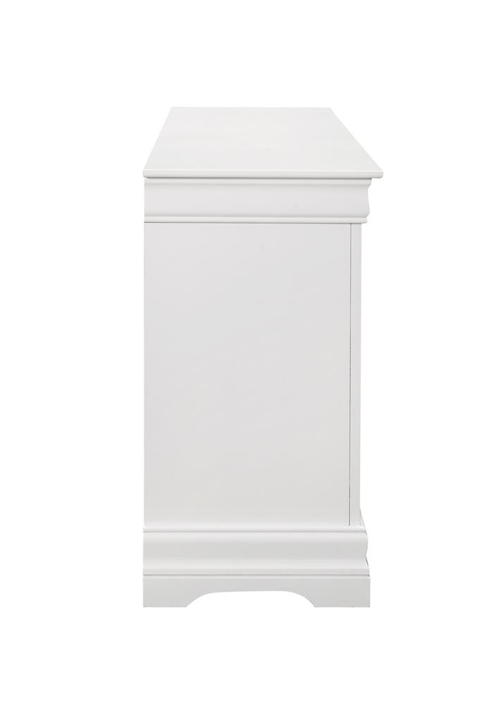 Louis Philippe Wood Double Dresser w/6 Drawers