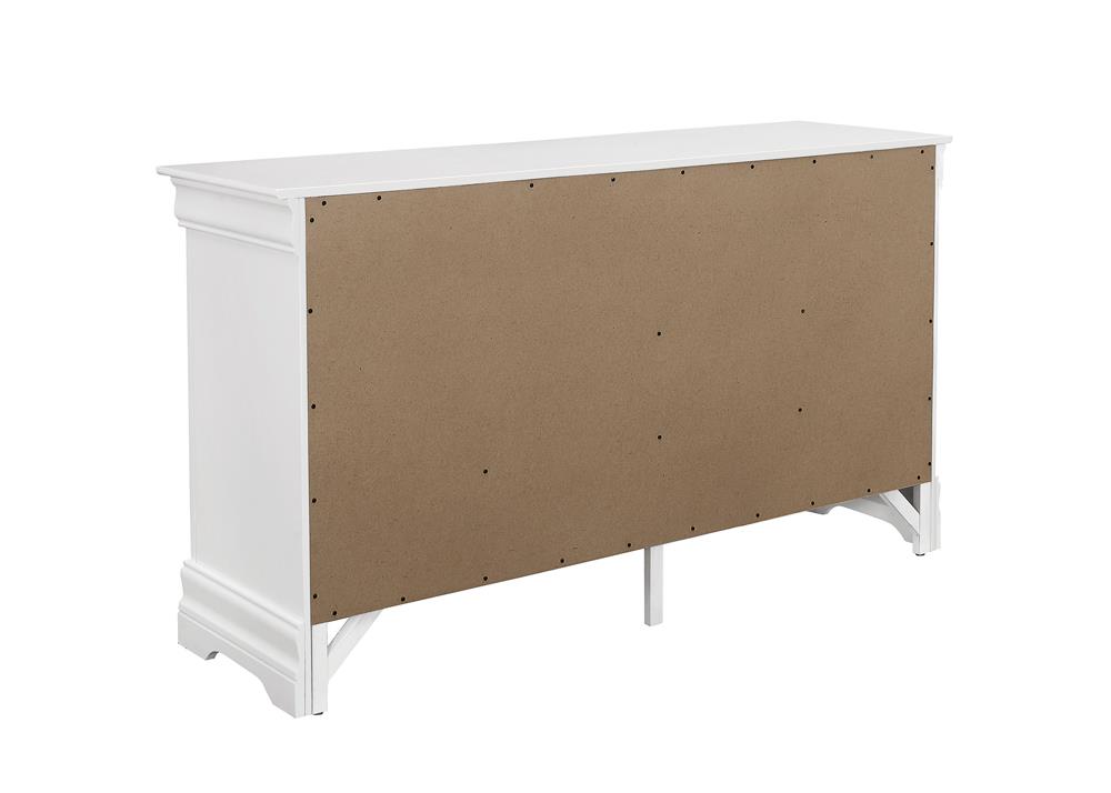 Louis Philippe Wood Double Dresser w/6 Drawers