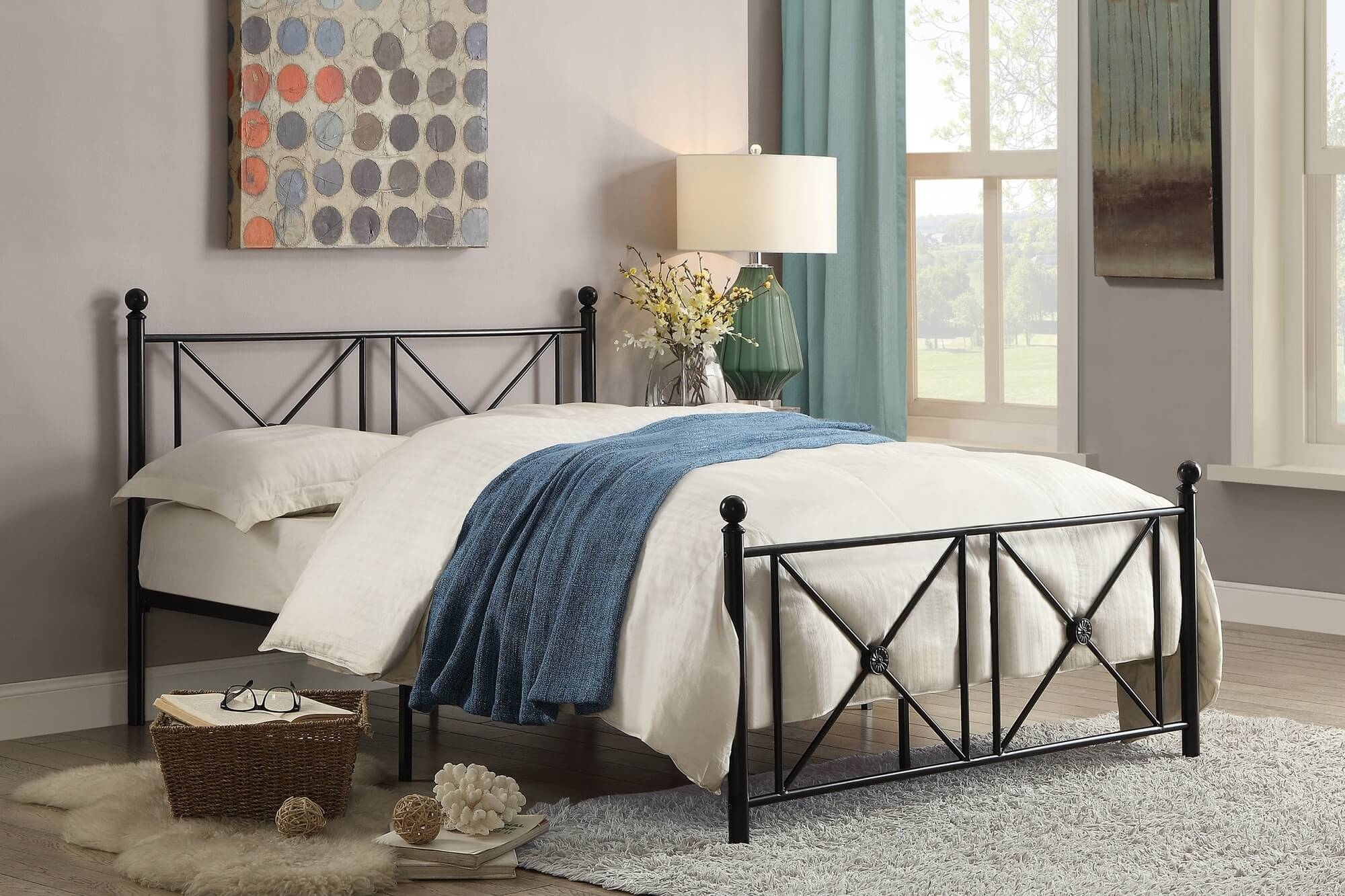 Mardelle Metal Platform Bed, Full Size
