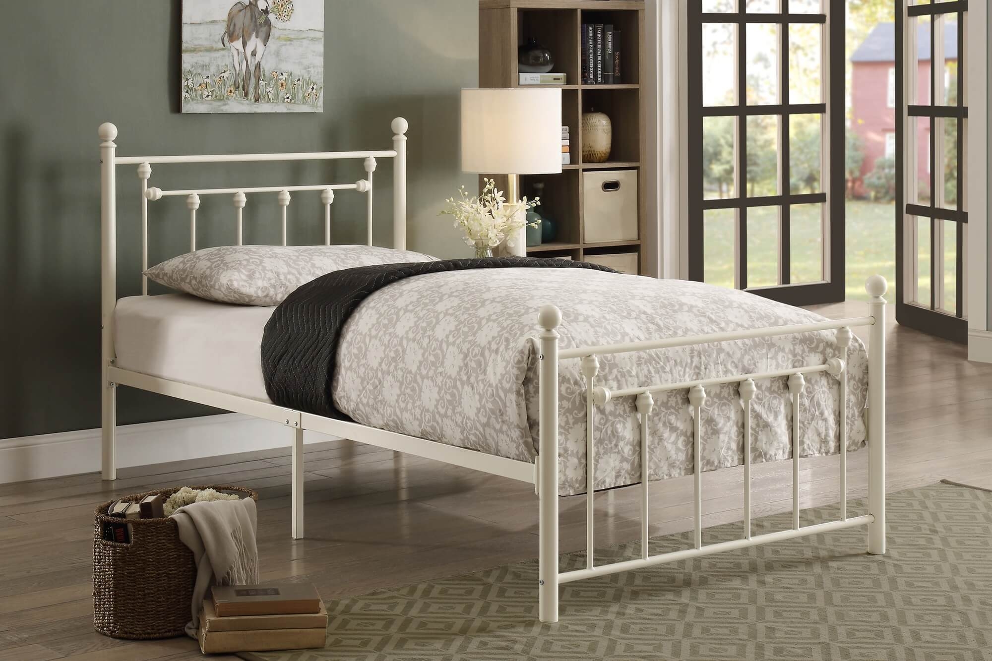 Lia Metal Platform Bed, Twin Size