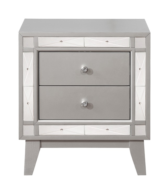 Leighton Wood Nightstand w/2 Drawers