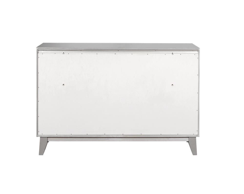 Leighton Wood/Acrylic Dresser w/7 Drawers
