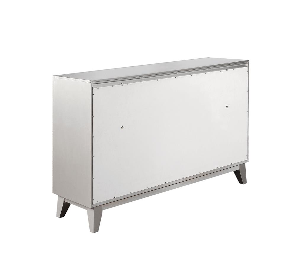 Leighton Wood/Acrylic Dresser w/7 Drawers