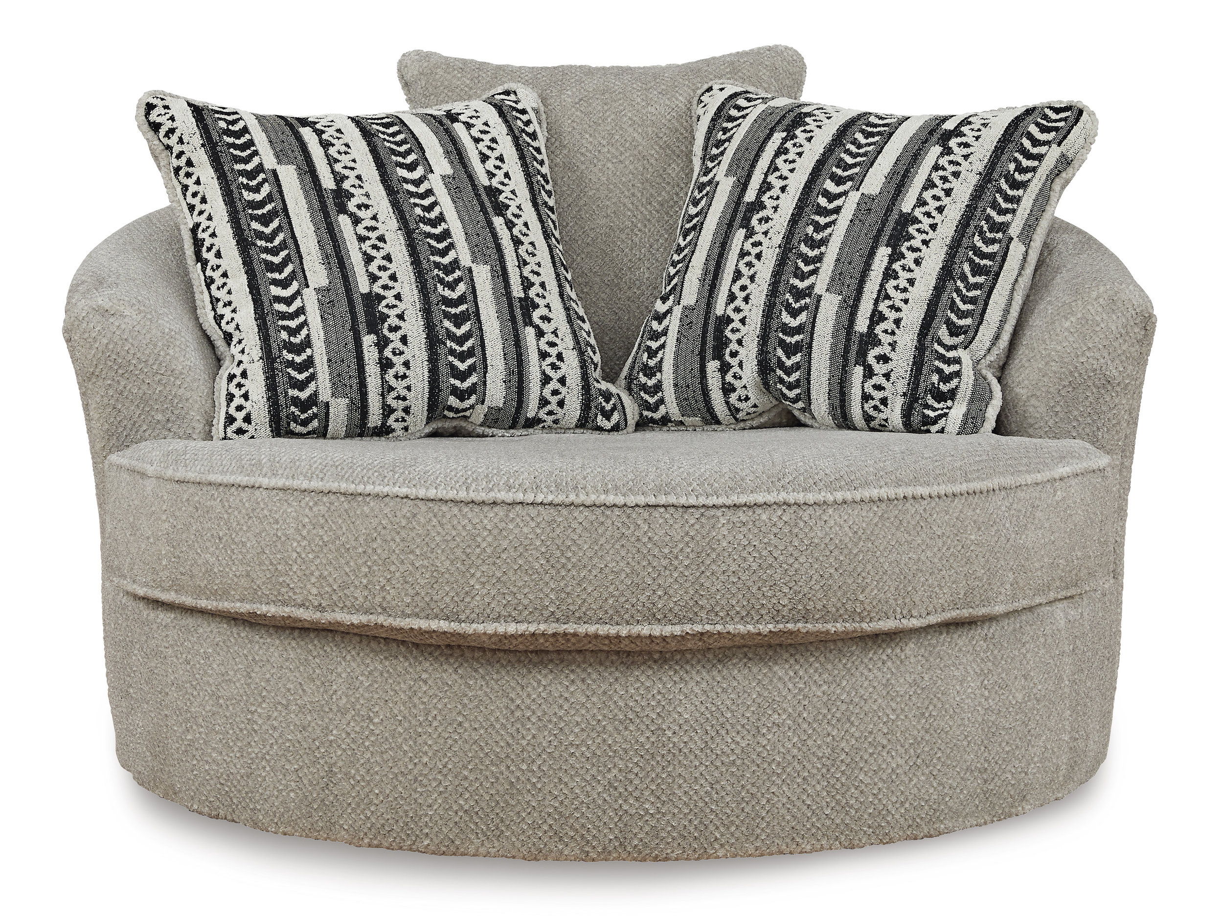 Calnita Fabric Oversized Swivel Accent Chair
