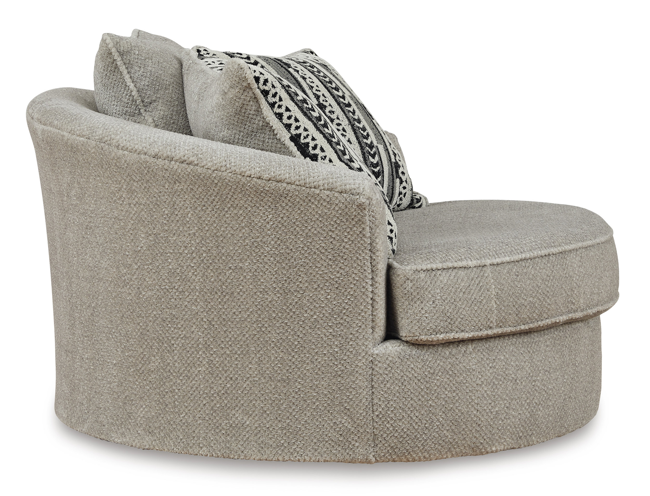 Calnita Fabric Oversized Swivel Accent Chair