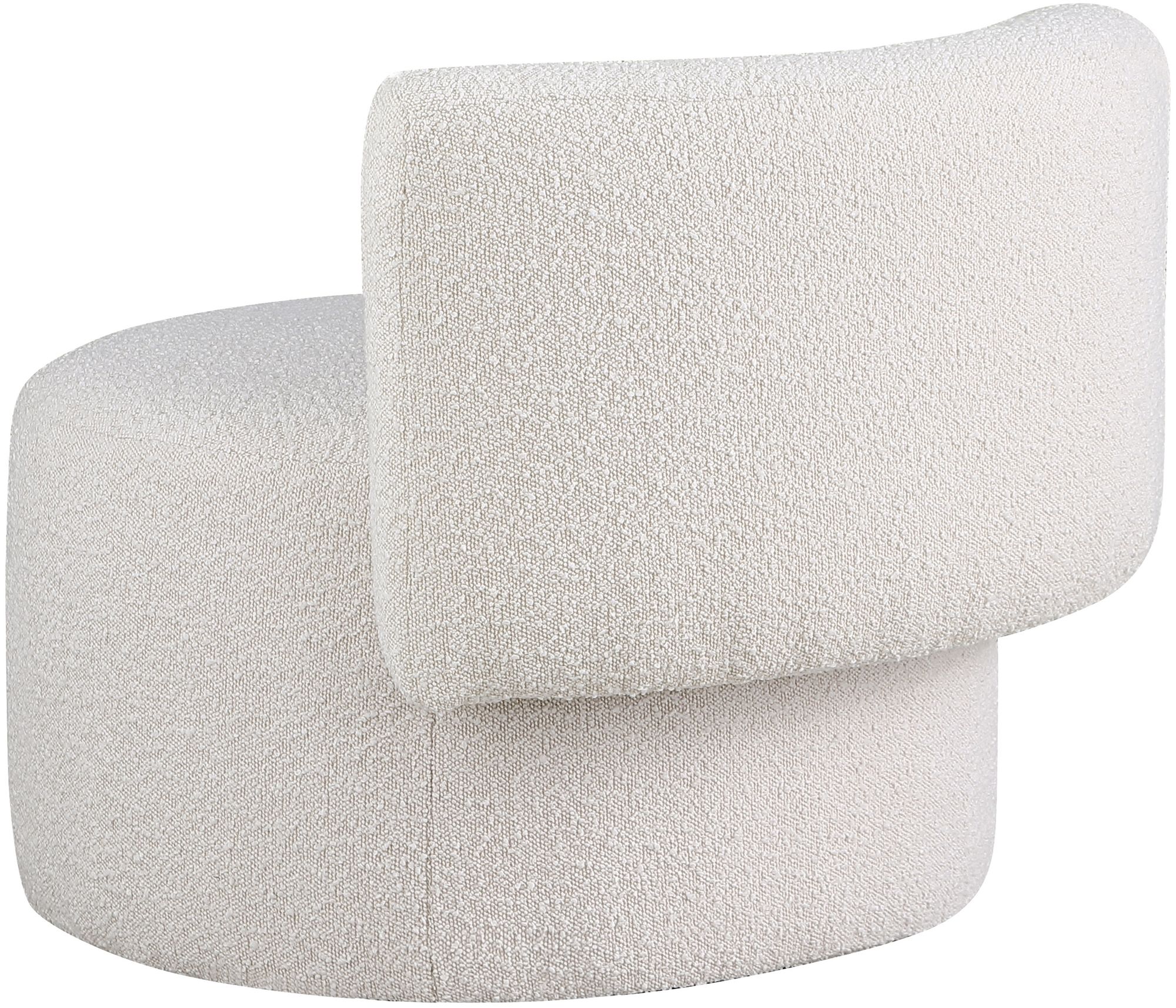 Como Boucle Fabric Accent Chair