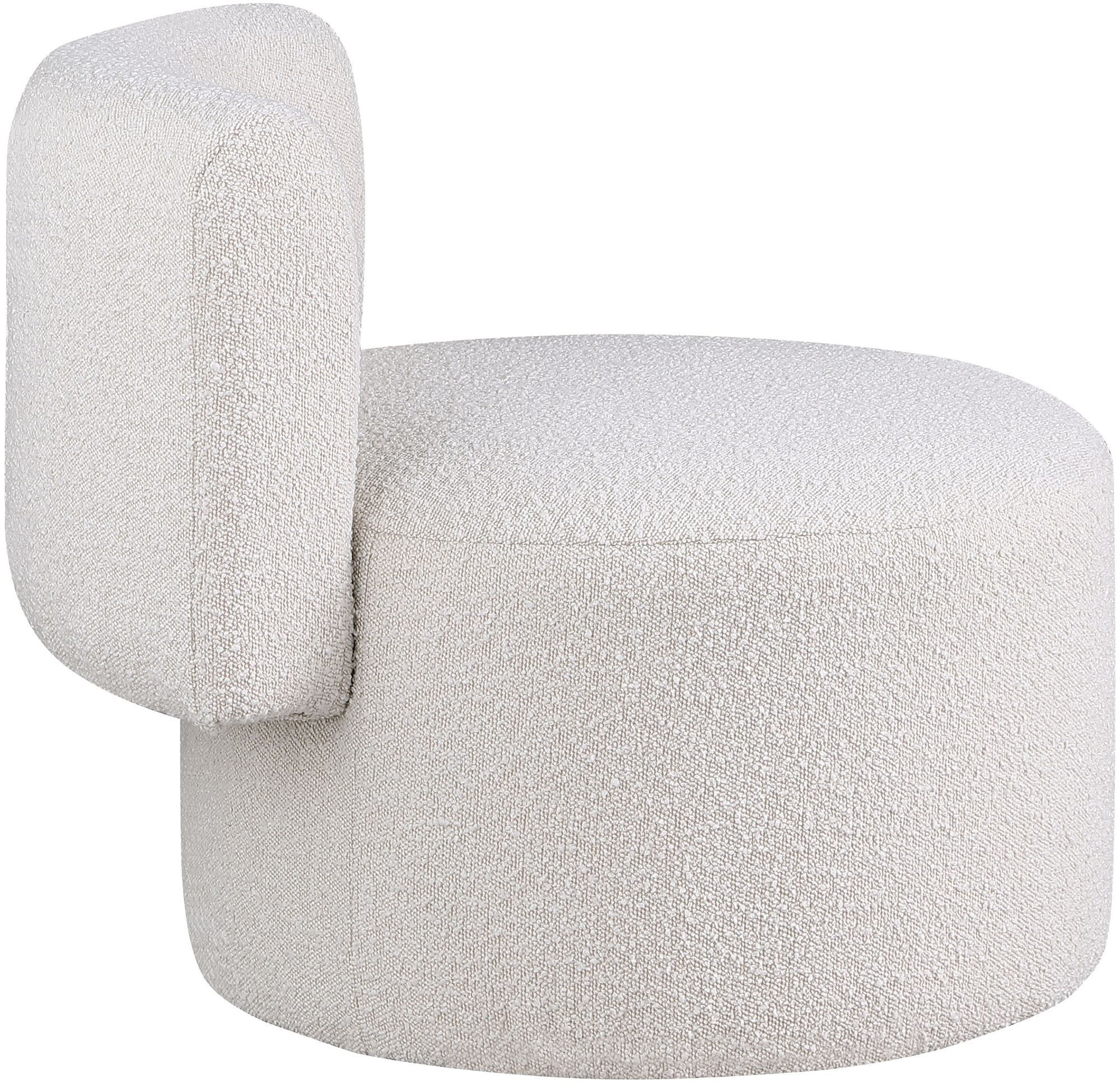 Como Boucle Fabric Accent Chair