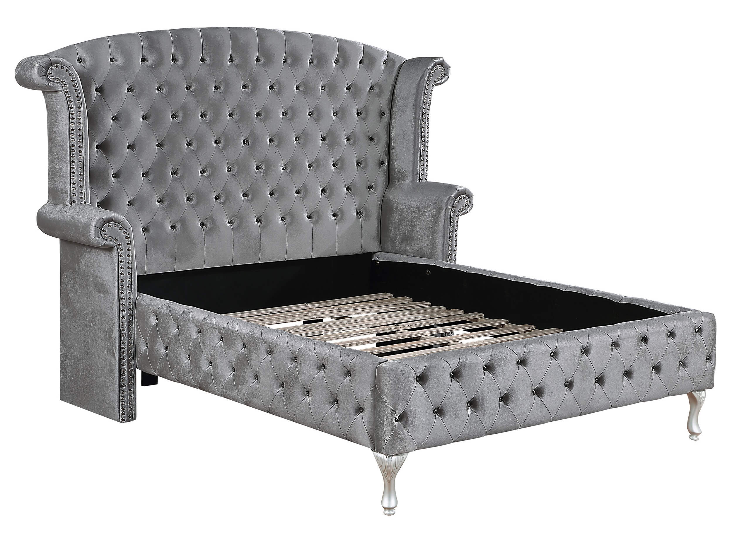 Deanna Velvet Tufted Panel Bedroom Set