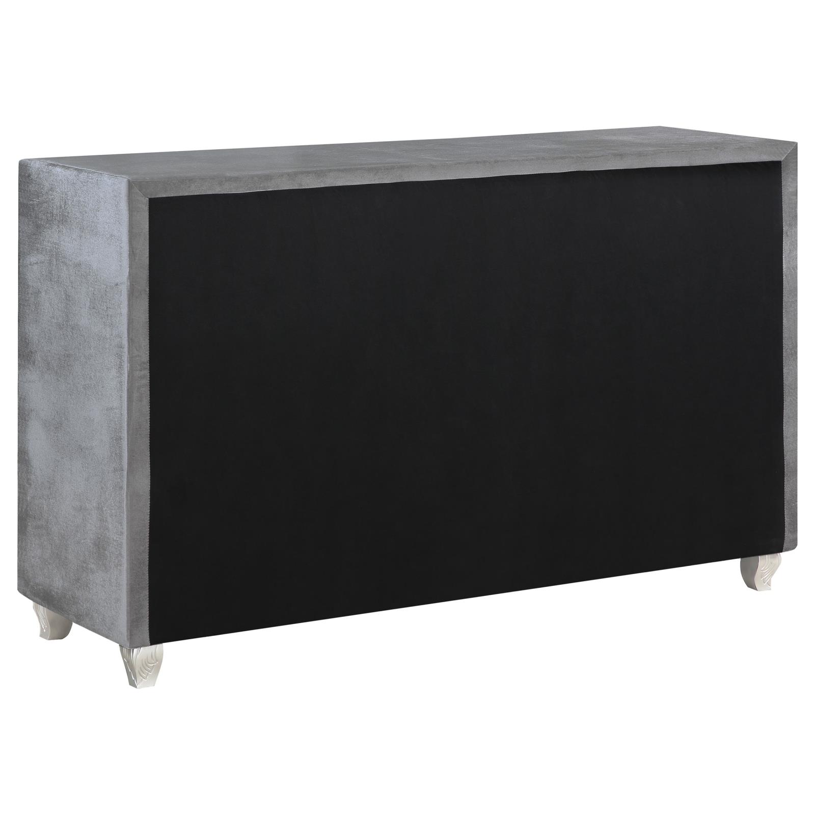 Deanna Velvet Dresser w/7 Dresser