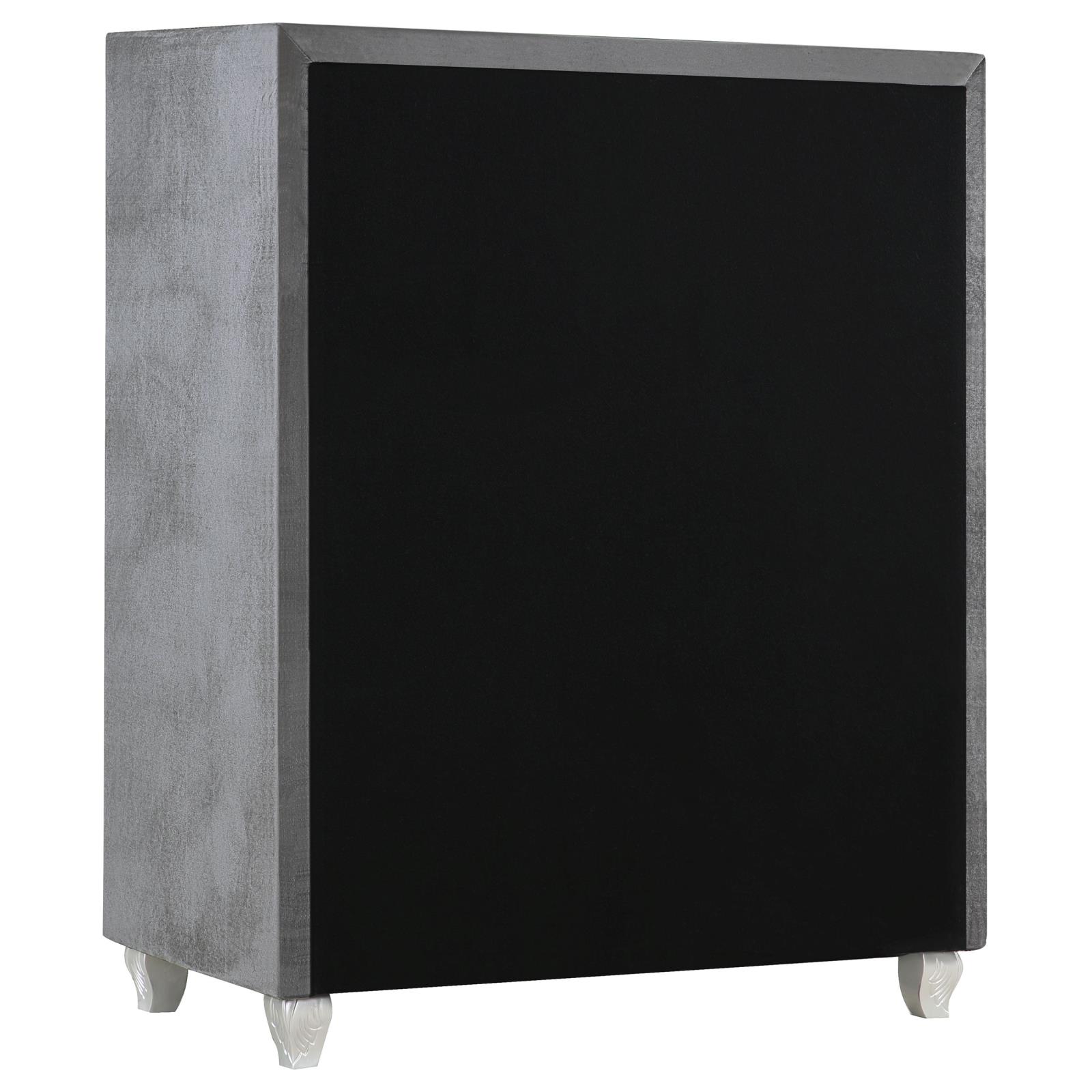 Deanna Velvet Chest w/5 Drawers