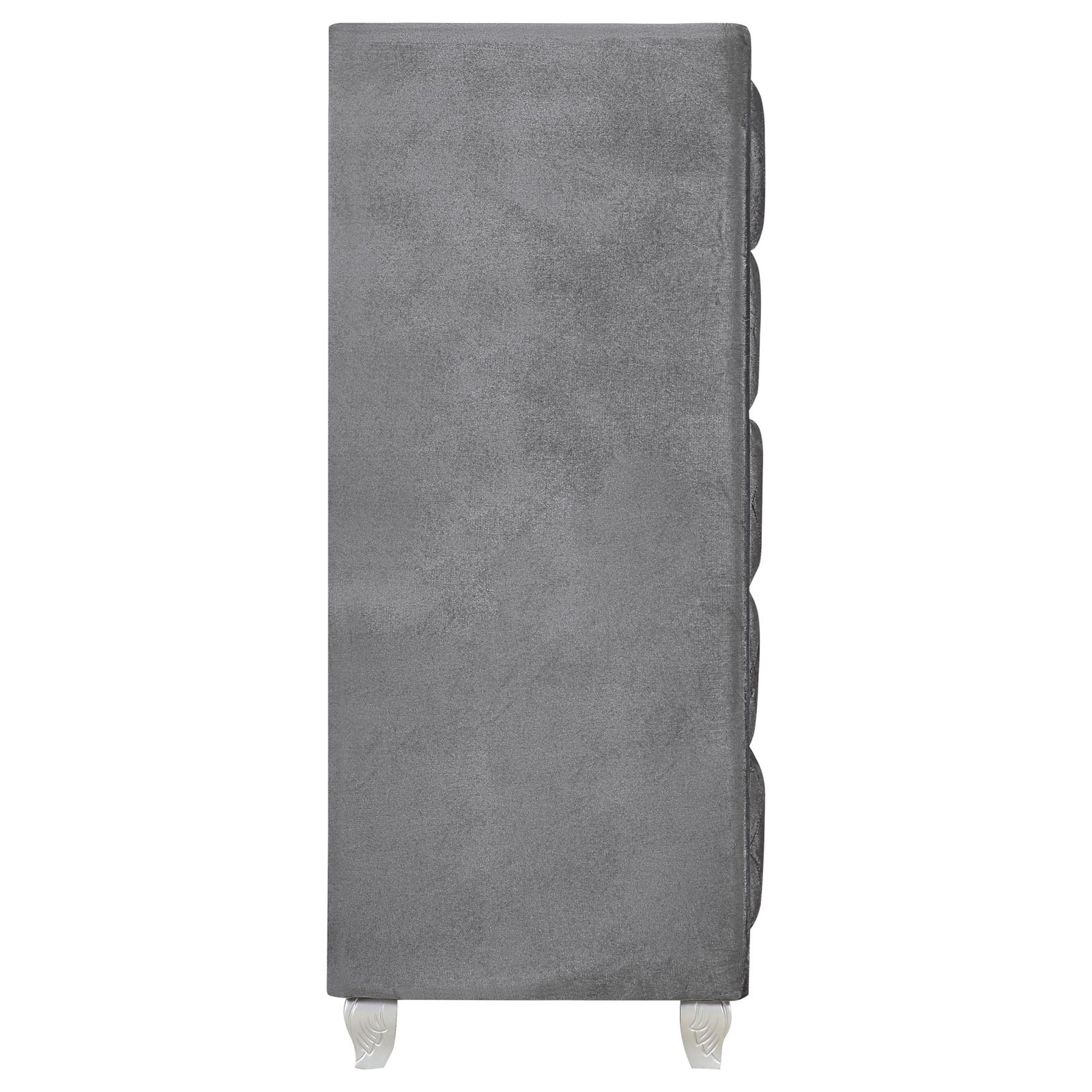Deanna Velvet Chest w/5 Drawers