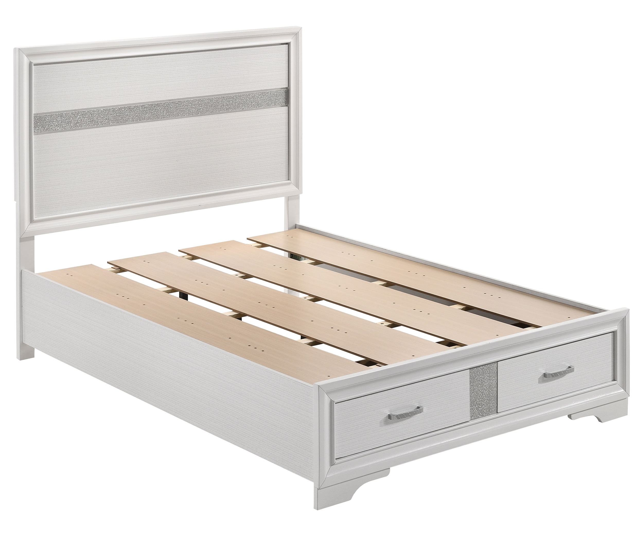 Miranda Wood Platform Storage Bed