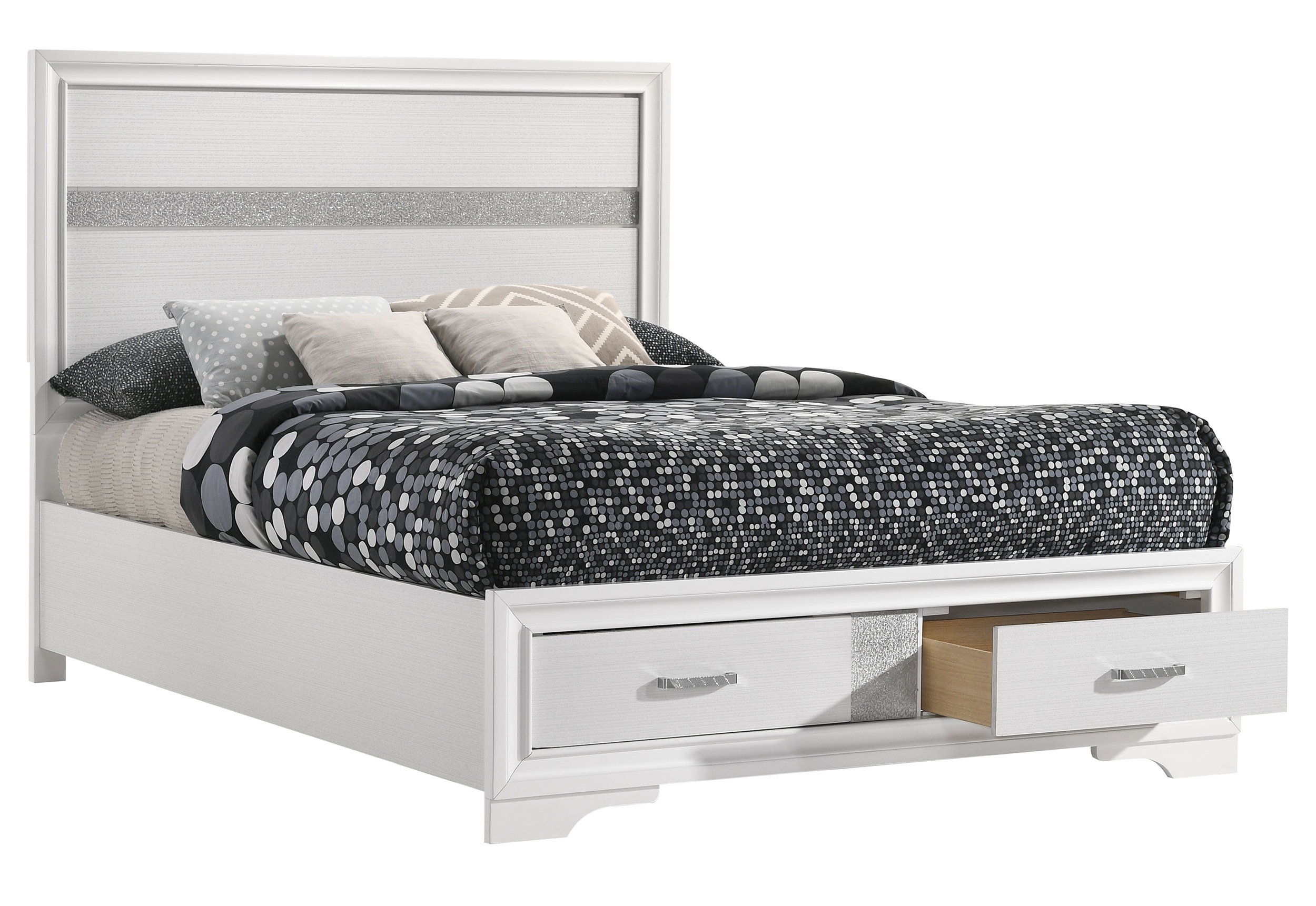 Miranda Wood Platform Storage Bed
