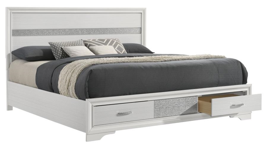 Miranda Wood Platform Storage Bed, Eastern King Size