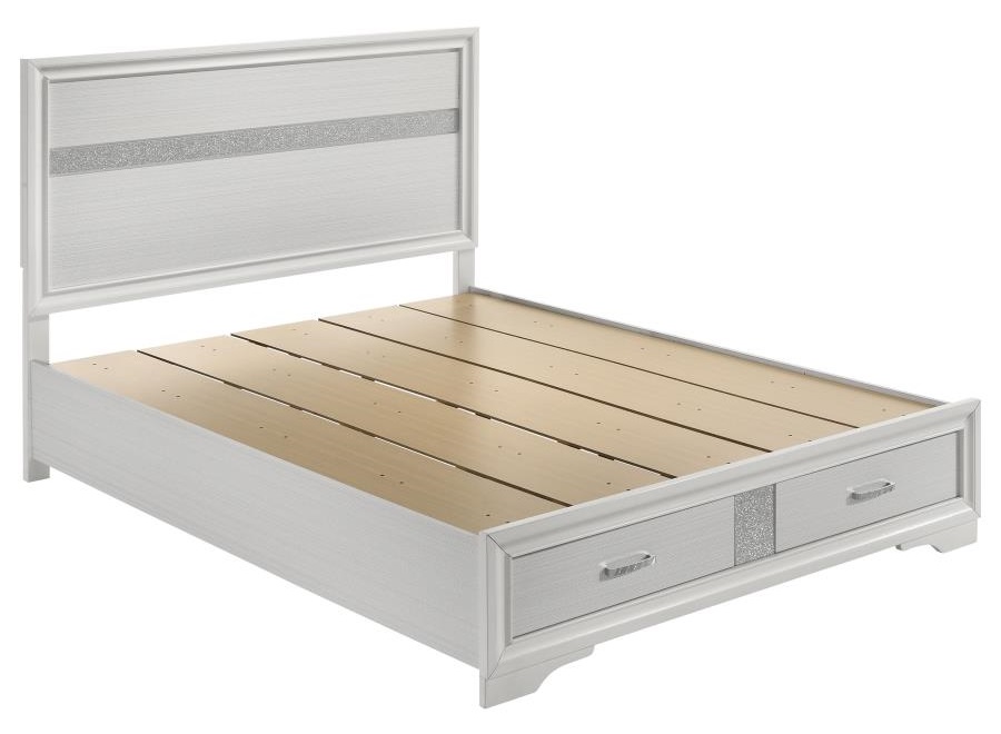 Miranda Wood Platform Storage Bedroom Set