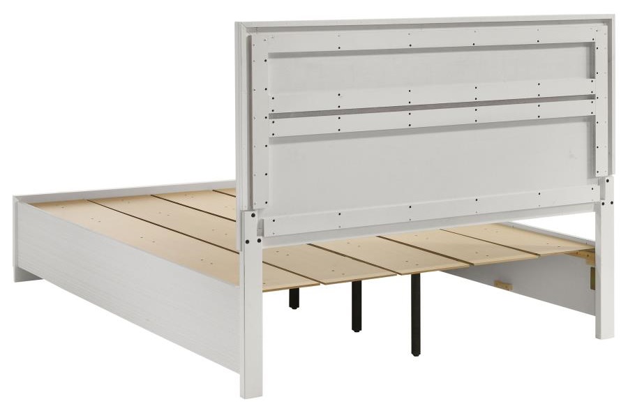 Miranda Wood Platform Storage Bed, Queen Size