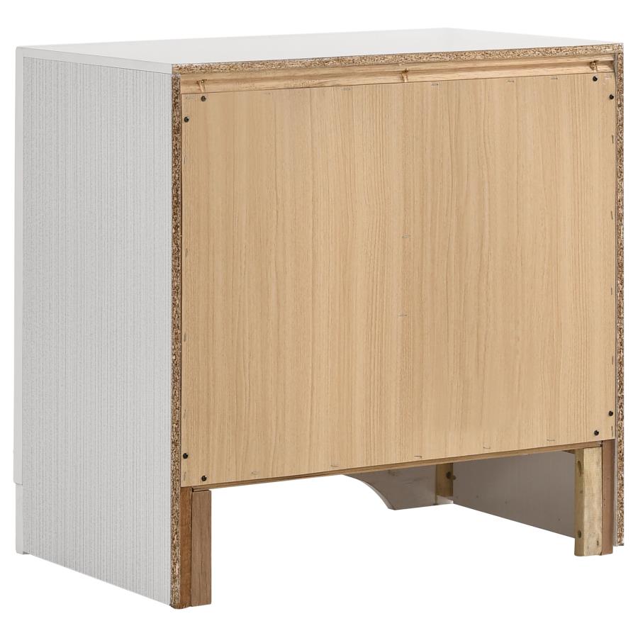 Miranda Wood Nightstand w/2 Drawers