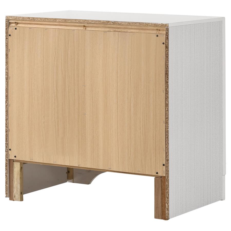 Miranda Wood Nightstand w/2 Drawers