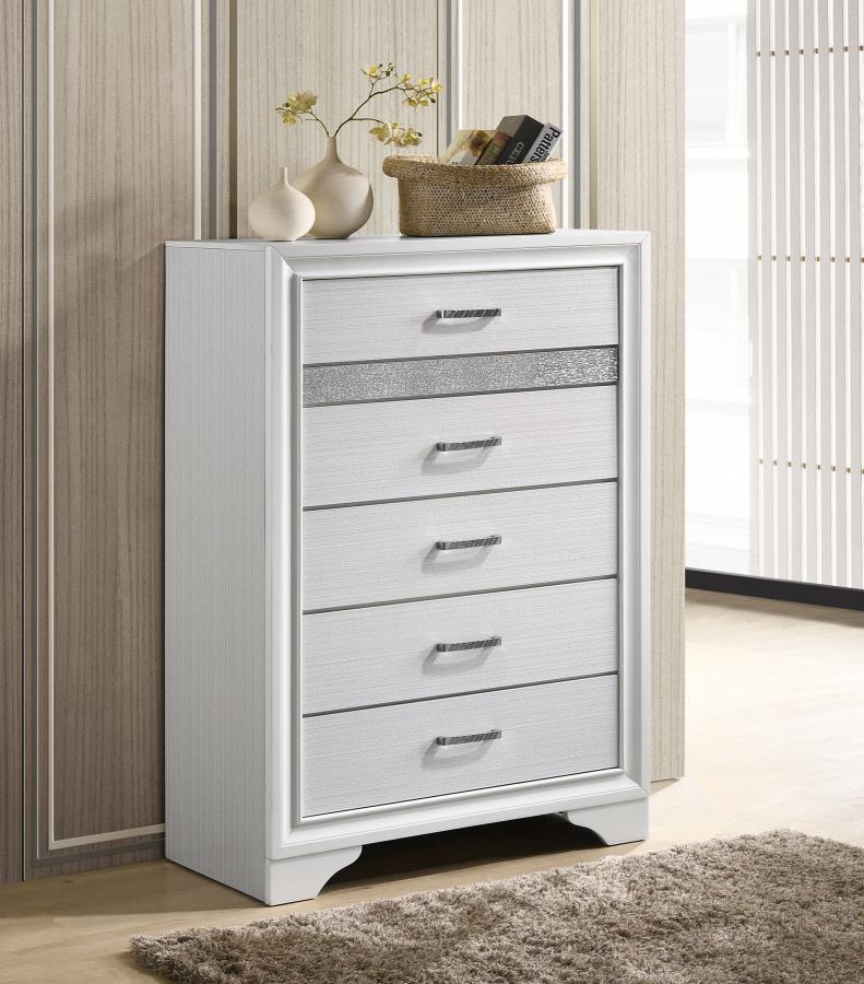 Miranda Wood Platform Storage Bedroom Set