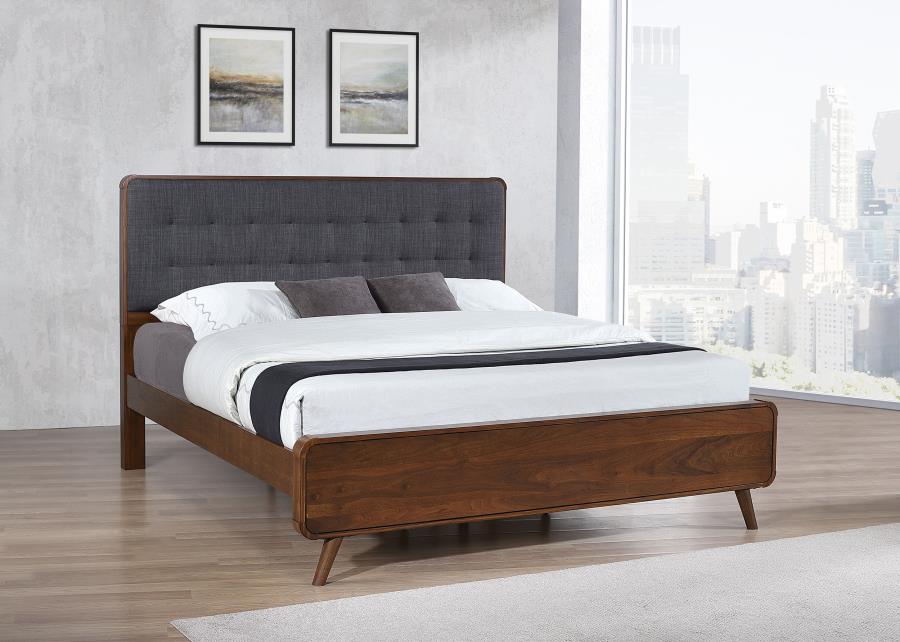 Robyn Fabric/Wood Platform Bedroom Set