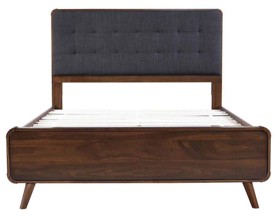 Robyn Fabric/Wood Bed, Queen Size