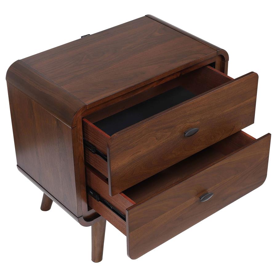 Robyn Fabric/Wood Platform Bedroom Set
