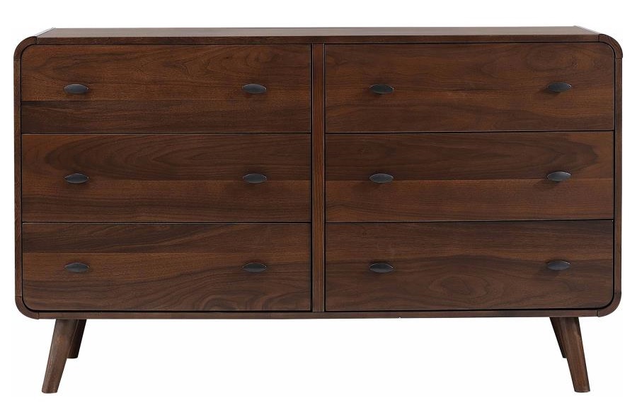 Robyn Wood Double Dresser w/6 Drawers