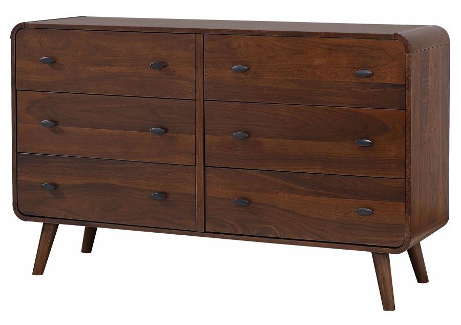 Robyn Wood Double Dresser w/6 Drawers