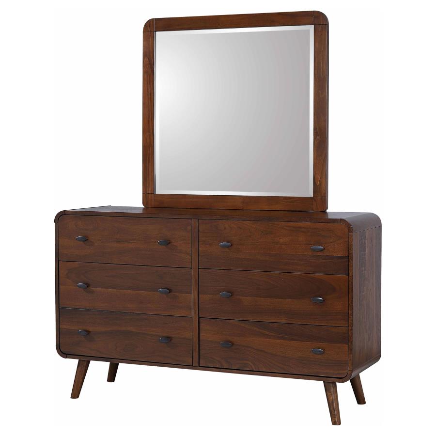 Robyn Wood Double Dresser w/6 Drawers