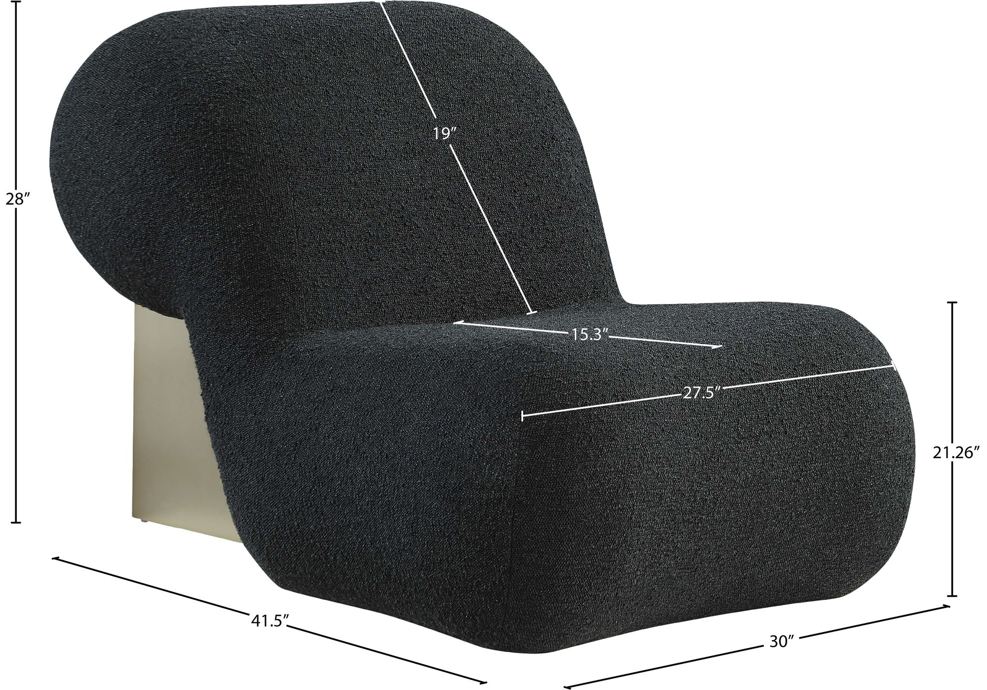 Quadra Boucle Fabric Accent Chair